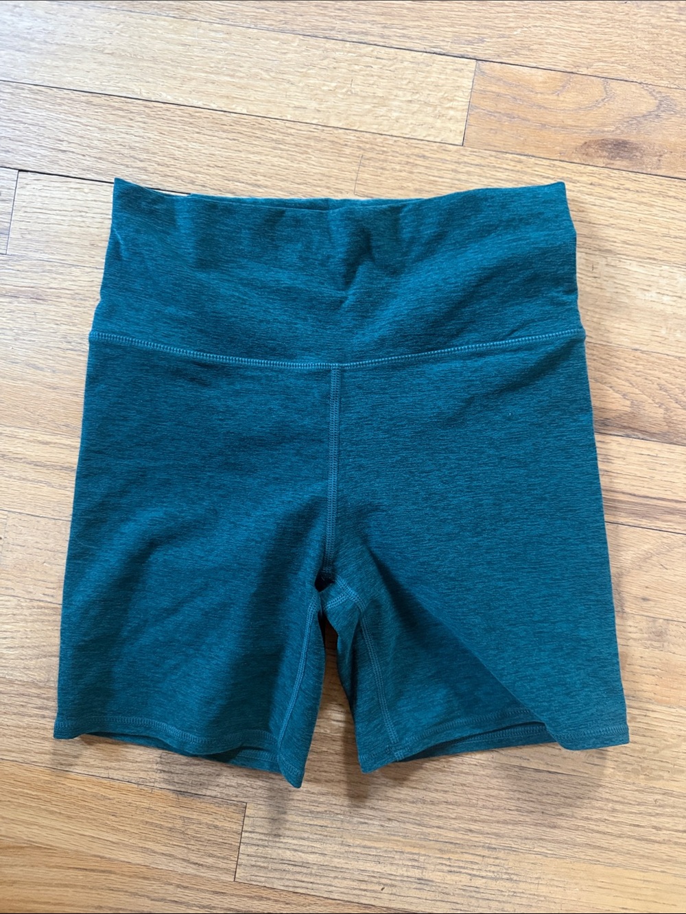 Vuori Deep Teal High-Rise Bike Shorts